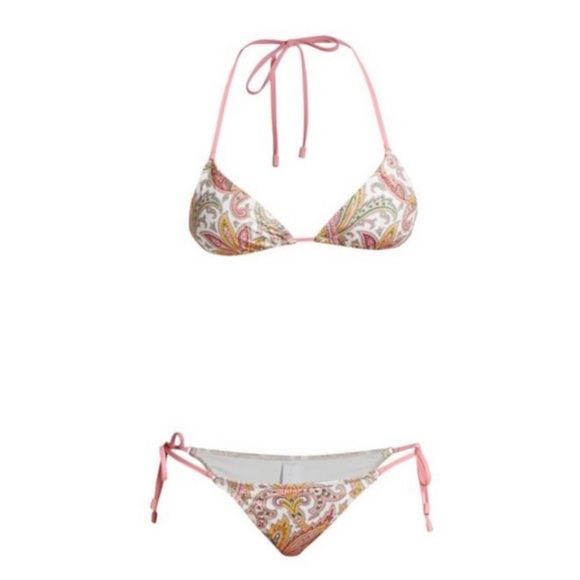Zimmerman brighton 2 piece triangle bikini set in paisley print - Picture 7 of 11